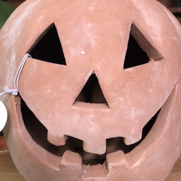 Pottery Barn Spooky and Cute Handmade Terracotta Jack O' Lantern Large P… - Picture 15 of 17